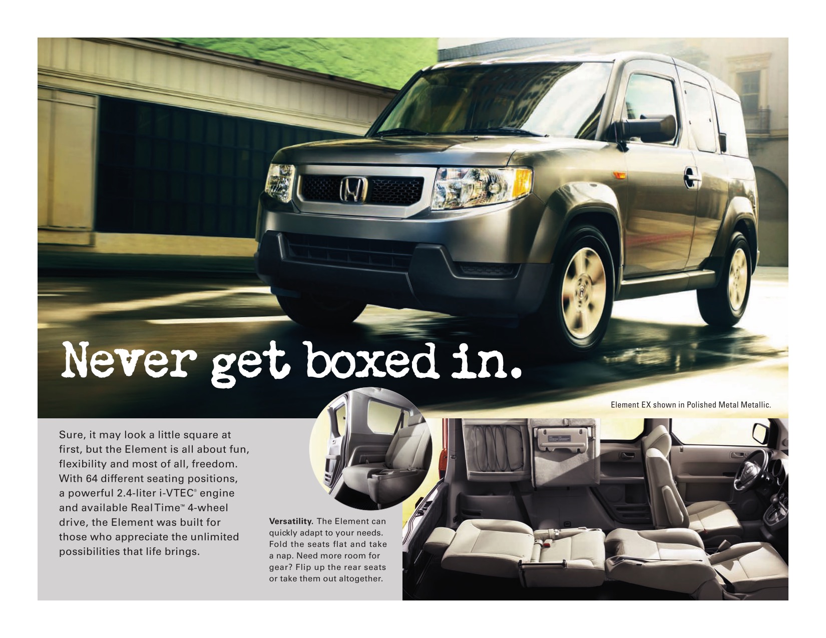 2011 Honda Element Brochure Page 1